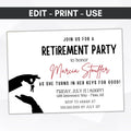 coworker office organization retirement party invitation